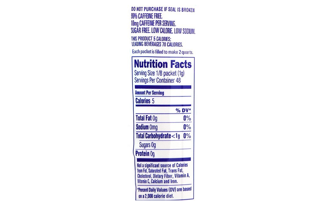 Crystal Light Sweet Tea (Made With Black Tea) Drink Mix   Plastic Container  44.3 grams